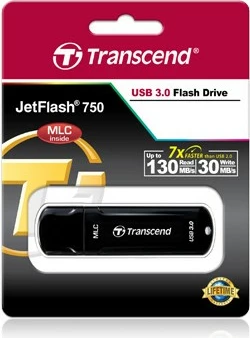 USB ključ 64 GB, Transcend JetFlash 750, USB 3.1, črn USB ključ 64 GB, Transcend JetFlash 750, USB 3.1, črn