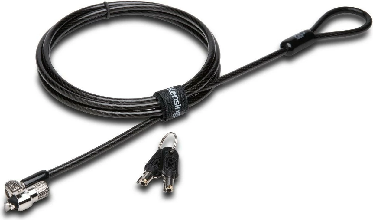 Varnostni kabel Kensington MicroSaver 2.0 z ključem, 1,8 m, črn