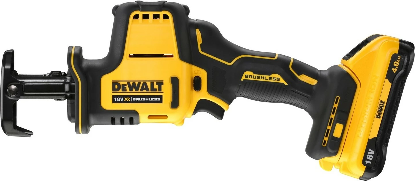 Recipročna žaga, brezkrtačna DeWALT DCS369NT-XJ, 18 V, 2800 ud/min, črn/rumen