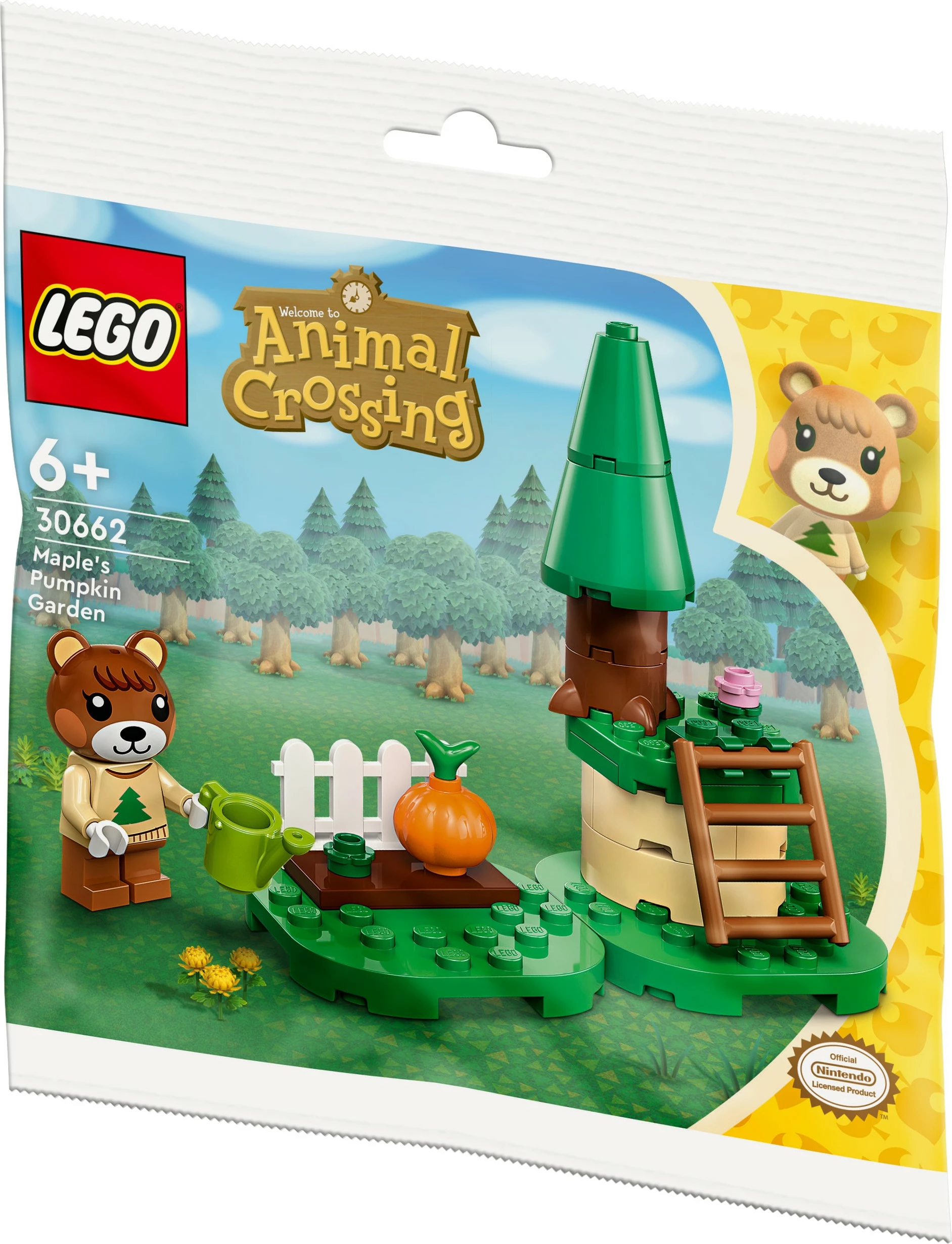 Set za sestavljanje LEGO Animal Crossing 30662 Javorjev bučni vrt, večbarven