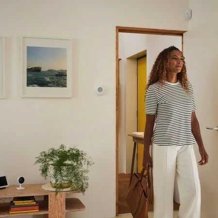 Brezžična notranja sirena Yale AL-IS-1A-W, siva