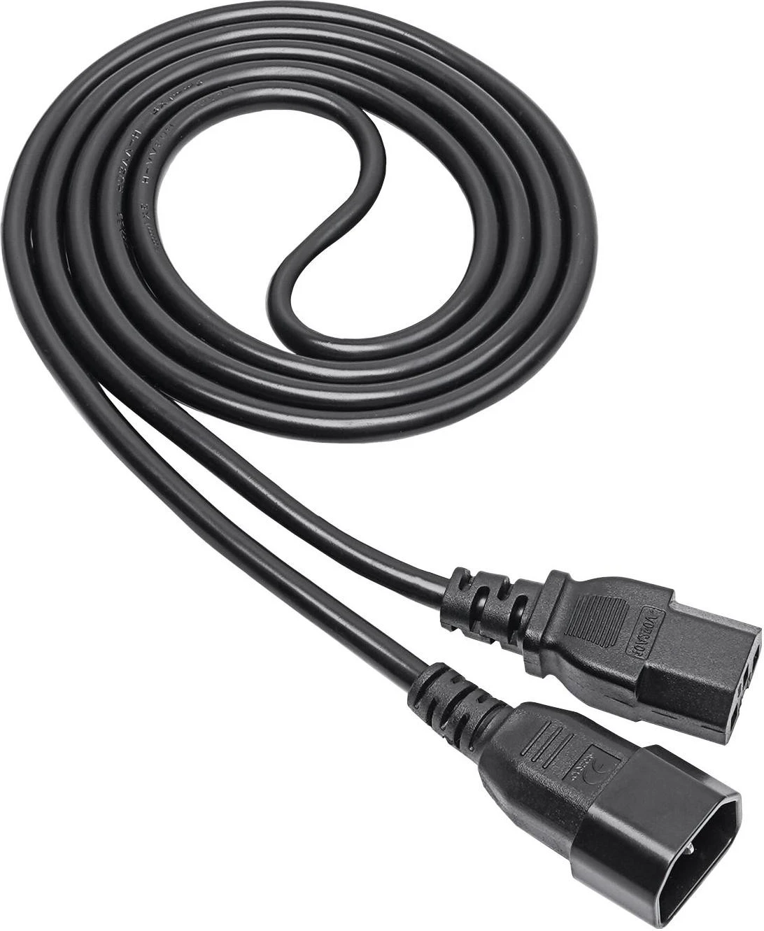 Kabel AK-UP-06 C14/C15, 1,8 m, črn - Akyga