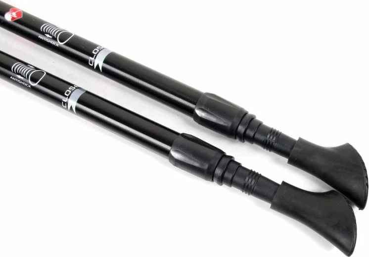 Nastavljivi nordijski pohodni palici Long Life SMJ, črno-zlati