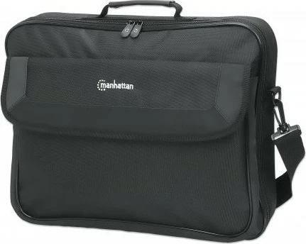Torba za prenosnik MANHATTAN Cambridge Clamshell 17,3 in, črna