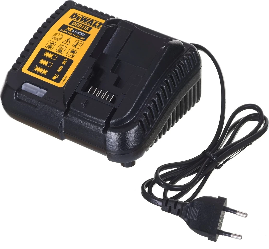 Kombinirani komplet vrtalnik/izvijač in brusilnik, DeWalt DCD796, DCG405 + 2x5,0Ah DCK208