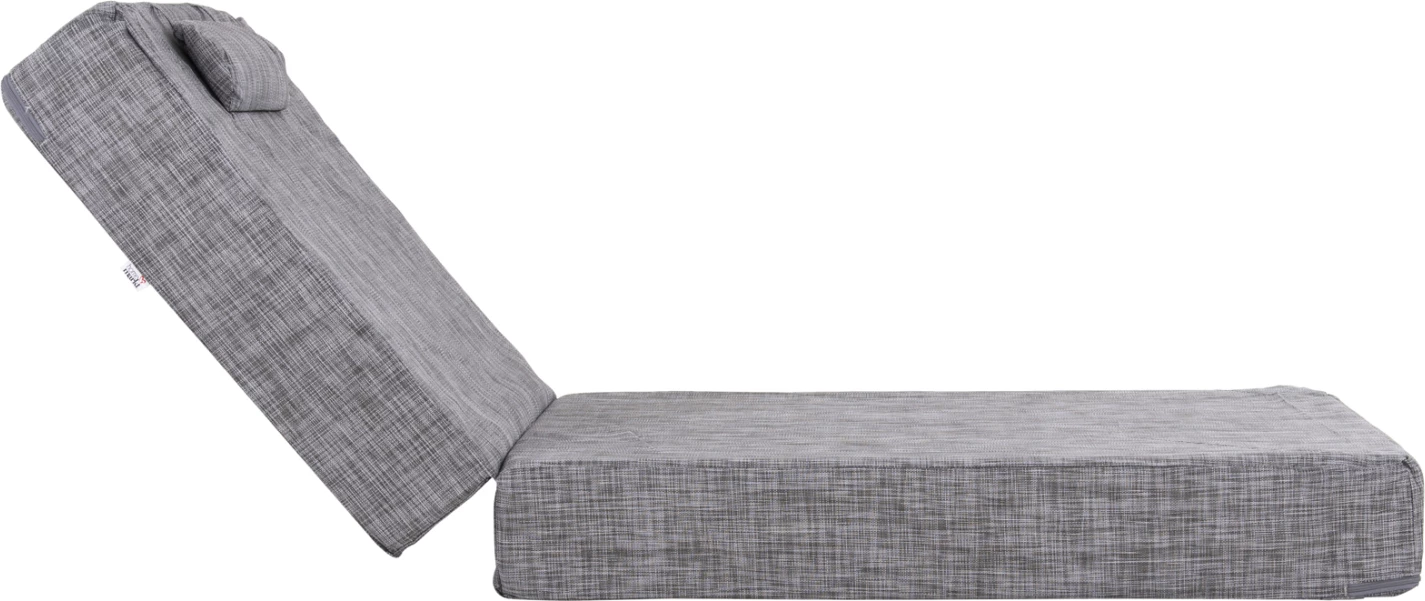 Blazina za ležalnik SIFNOS iz tekstilena v sivi barvi FH11761.10 200(120+80)x70x20Hcm