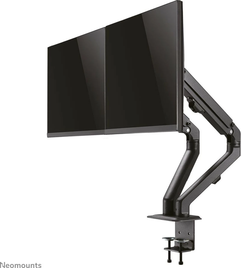 Nosilec za dva monitorja Neomounts FPMA-D650DBLACK, 17–27 palcev, nastavljiva višina z gas spring, črn Nosilec za dva monitorja Neomounts FPMA-D650DBLACK, 17–27 palcev, nastavljiva višina z gas spring, črn