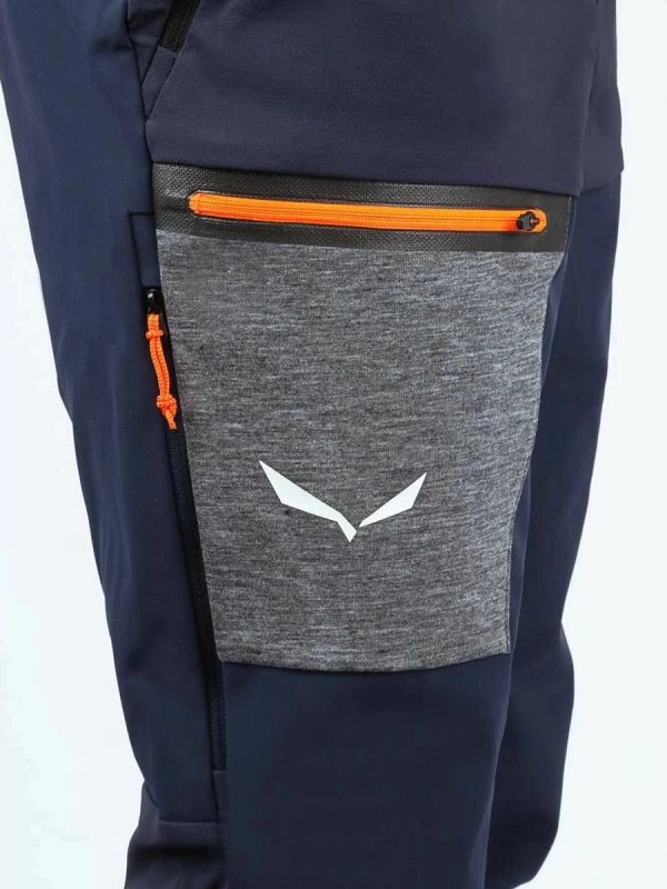 Softshell hlače za moške Salewa, črne