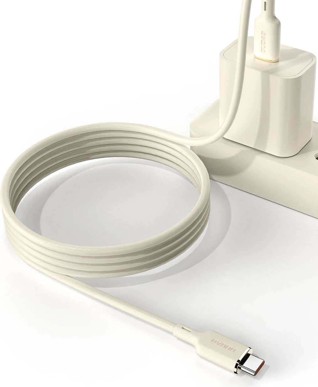 Silikonski kabel USB-C na Lightning, 2 m, 30W, Dudao L7SCL, bež