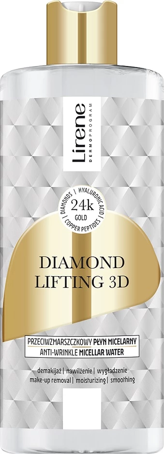 Micelarna tekočina za ženske Diamond Lifting 3D proti gubam Lirene, 400 ml