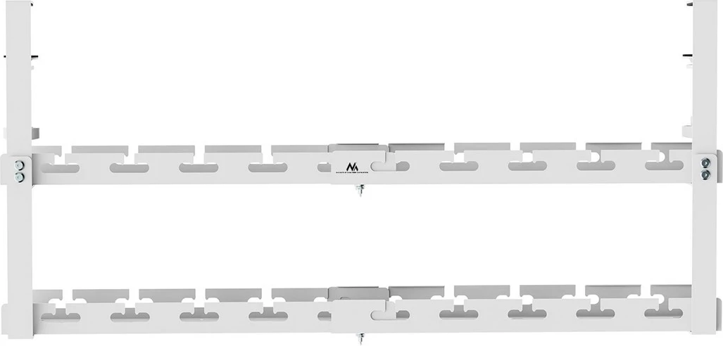 Organizator kablov pod mizo Maclean MC-102 W, 2 nivoja, jeklo, bel