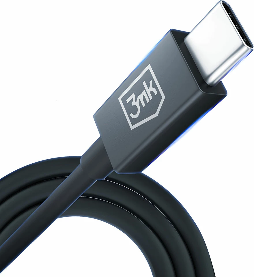 Kabel Thunderbolt USB4, 1 m, 240 W, USB-C na USB-C — Hyper 3mk, črn