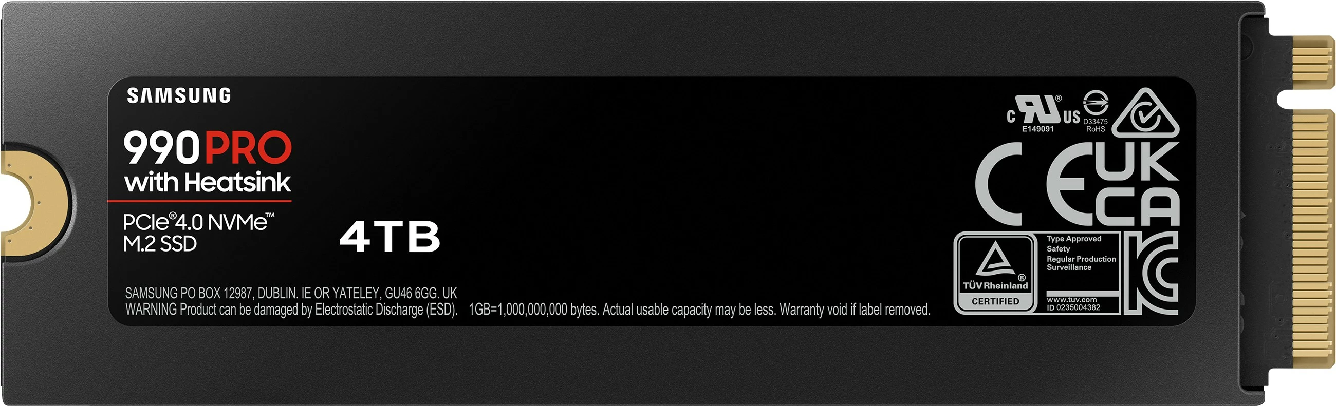 SSD visokih zmogljivosti, Samsung 990 PRO, 4 TB, M.2 2280 PCIe x4 Gen4 NVMe SSD visokih zmogljivosti, Samsung 990 PRO, 4 TB, M.2 2280 PCIe x4 Gen4 NVMe