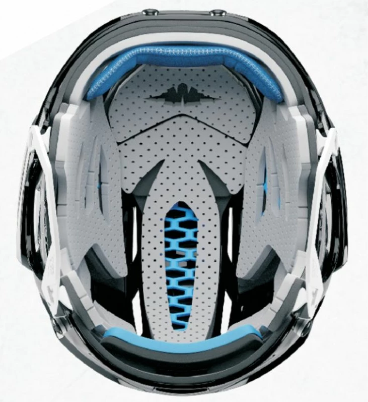 Hokejska čelada Mission Inhaler Sr, moška, rdeča