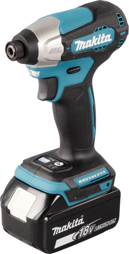 Vrtalni udarni ključ, Makita DTD157Z, brezkrtačen, 18 V, 1/4", 3000 RPM, črno/zelena