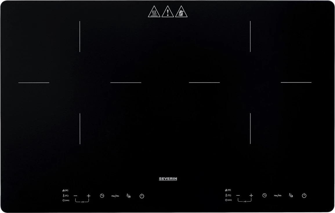 Indukcijska kuhalna plošča SEVERIN DK 1033, 2 kuhališča, 3400 W, črna