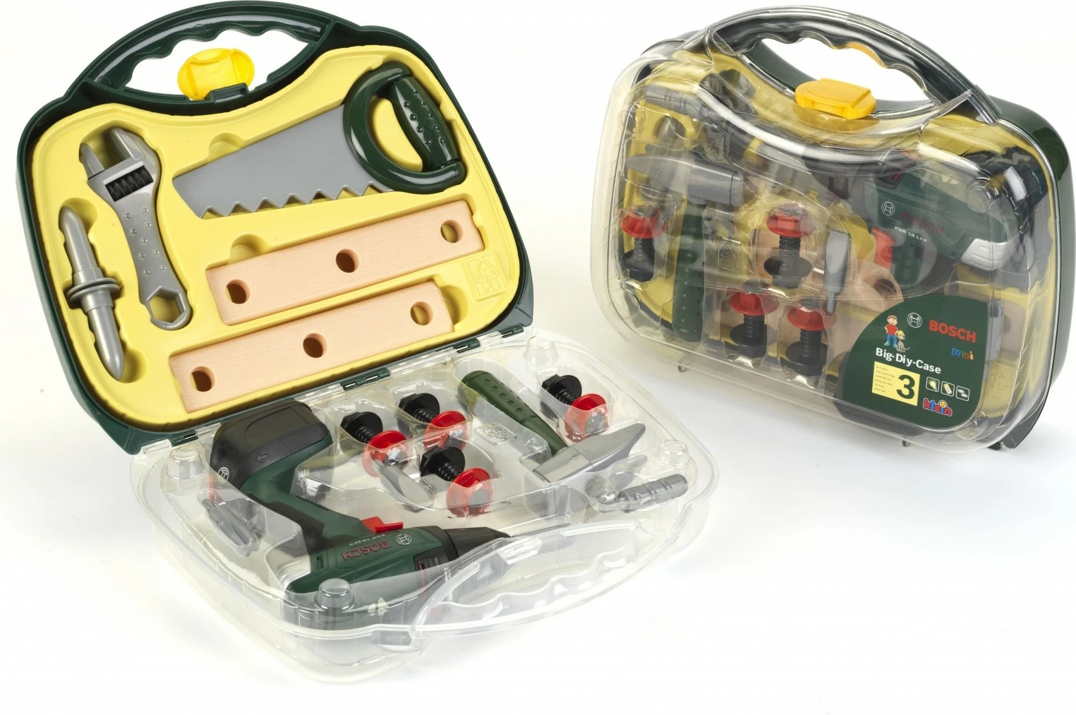 Komplet igralnih orodij z vrtalnikom, Klein Bosch Toolbox, za otroke, sivo/zelena