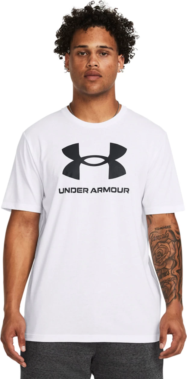 Majica za moške Sportstyle Logo, Under Armour, bela
