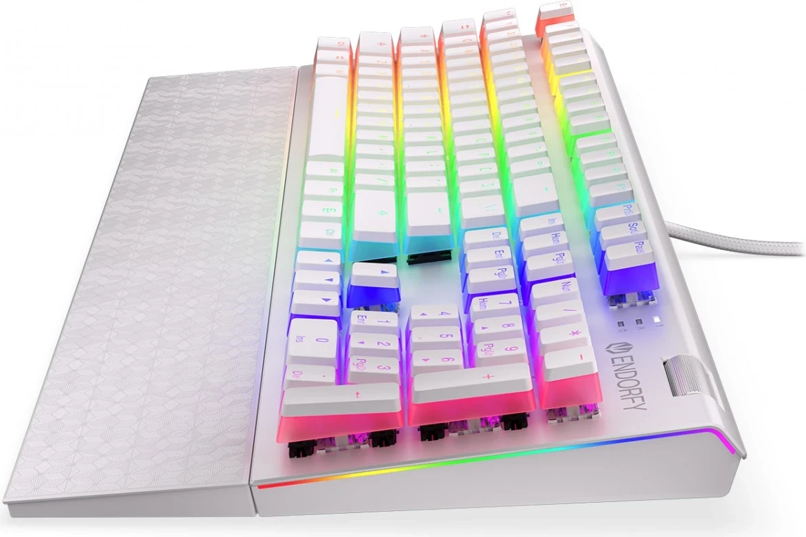 Mehanska igralna tipkovnica Endorfy All, bela