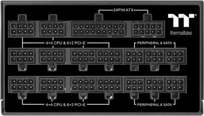 Napajalnik 1550 W, modularen, 80 PLUS Titanium, Thermaltake Toughpower TF1, črn