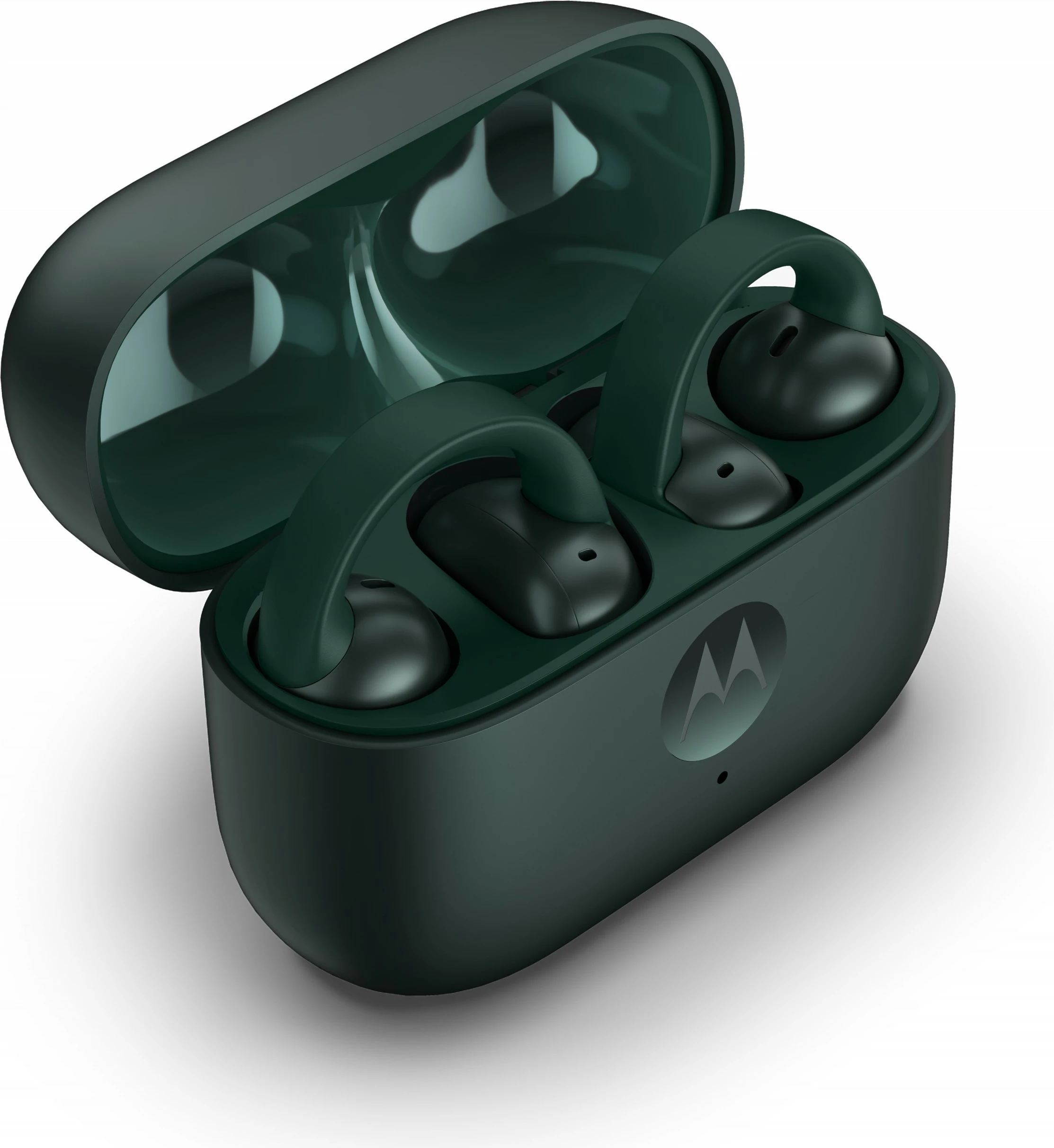Brezžične slušalke z ušesnim trakom Motorola Moto Buds Loop, Dolby Atmos, odprava šumov, 8 h, zelene