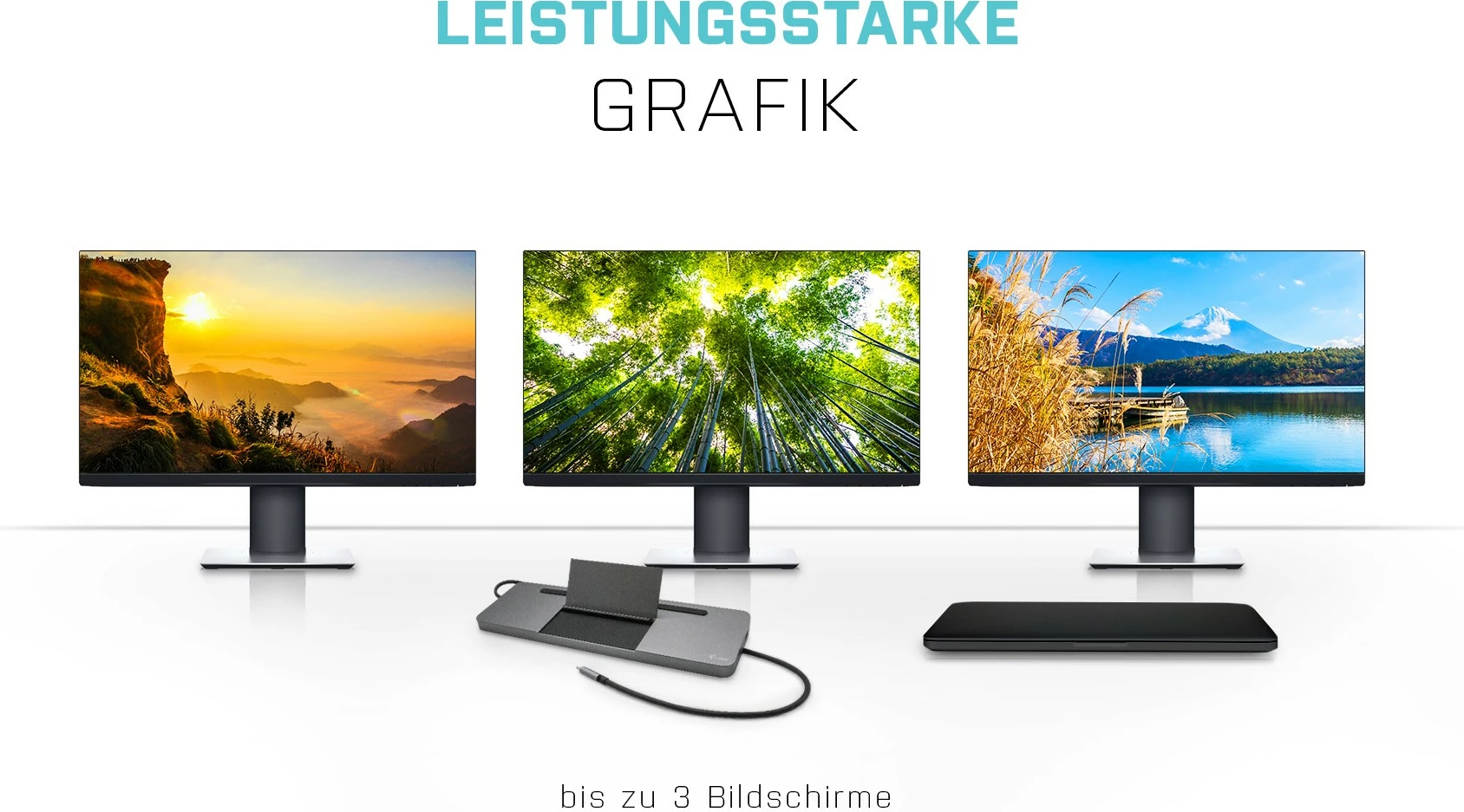 Ergonomska docking postaja i-tec Metal USB-C 4K, 3x zaslon, Power Delivery 85W, siva