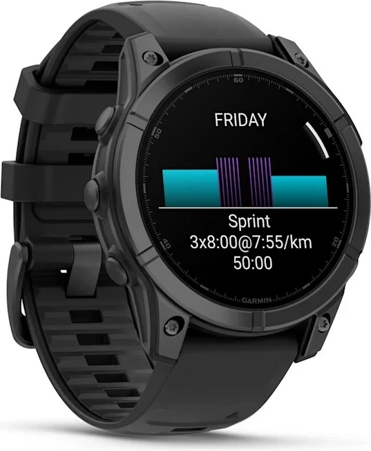 Napredna športna ura 47 mm, 16 GB, AMOLED, črna Garmin Fenix
