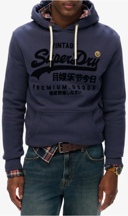 Pulover za moške Superdry, moder