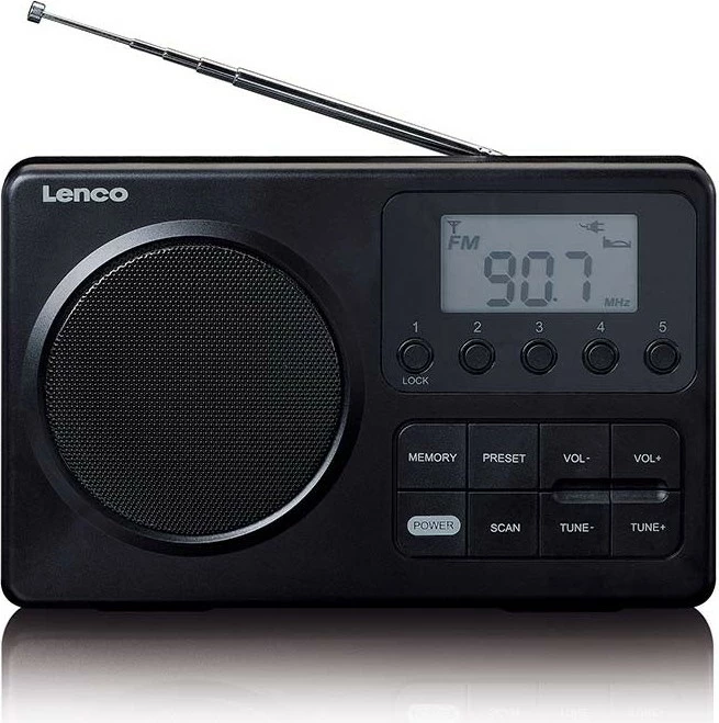 Prenosni radio Lenco MPR-035BK, FM, črn Prenosni radio Lenco MPR-035BK, FM, črn