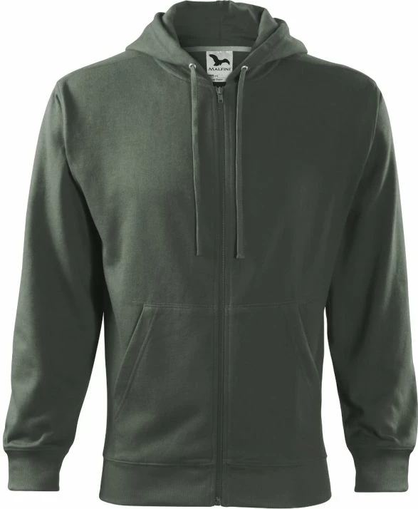 Duks z zadrgo Malfini Trendy Zipper M, zelena