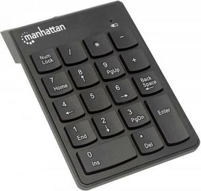 Brezžična numerična tipkovnica Manhattan 178846, 18 tipk, črna