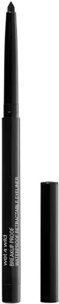 Eyeliner odporen na razmazovanje, Wet N Wild Mega Last Breakup-Proof izvlečen, uniseks, črn
