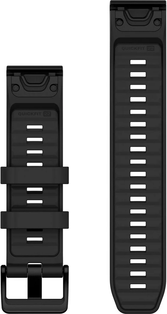 Silikonski pašček Garmin QuickFit za pametno uro, 22 mm, črn