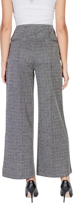 Hlače z ozkimi črtami Ichi, ženske, črne