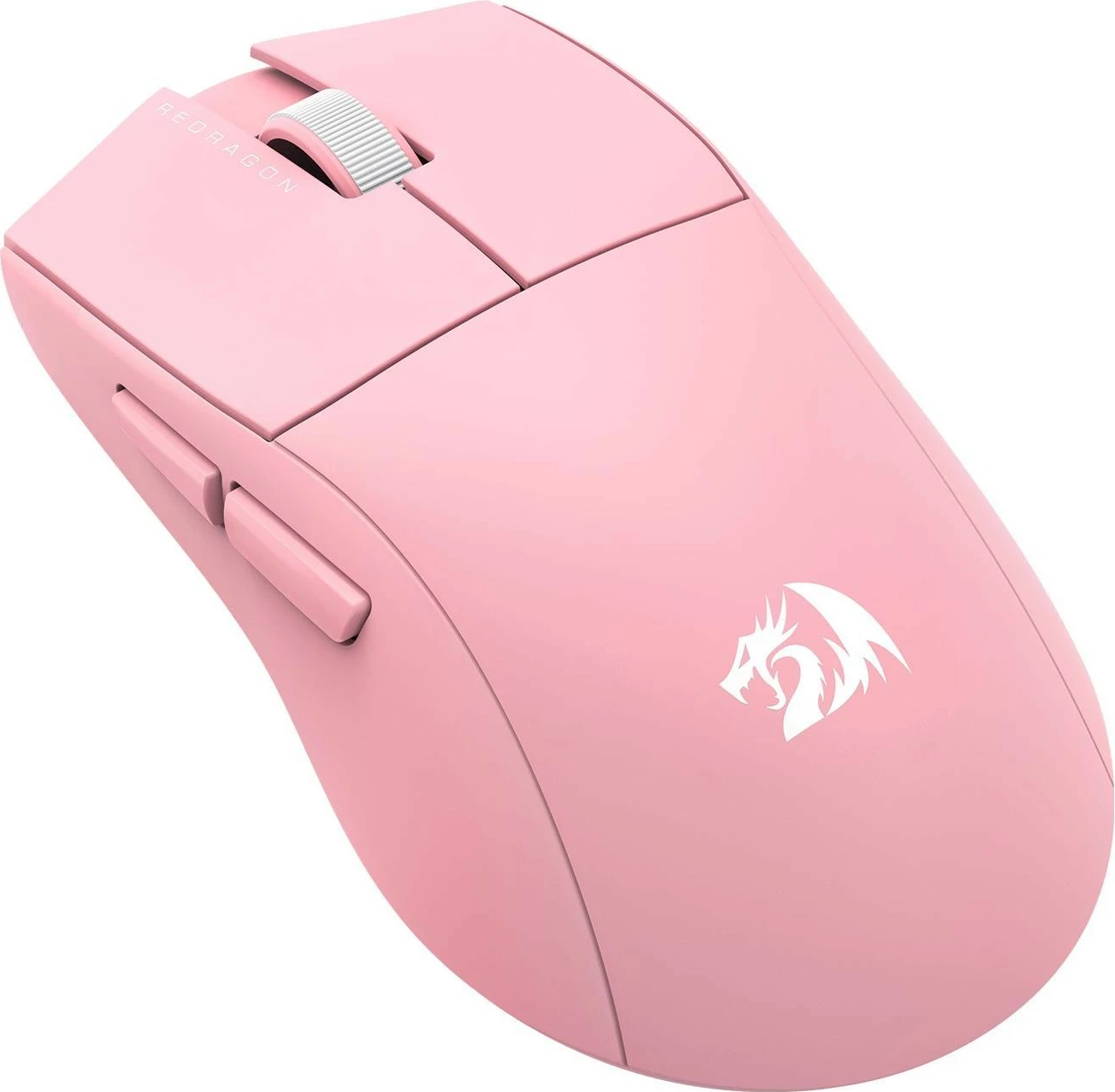 Ergonomski miš Redragon M916P-PRO-4K K1NG, brezžičen, rožnat