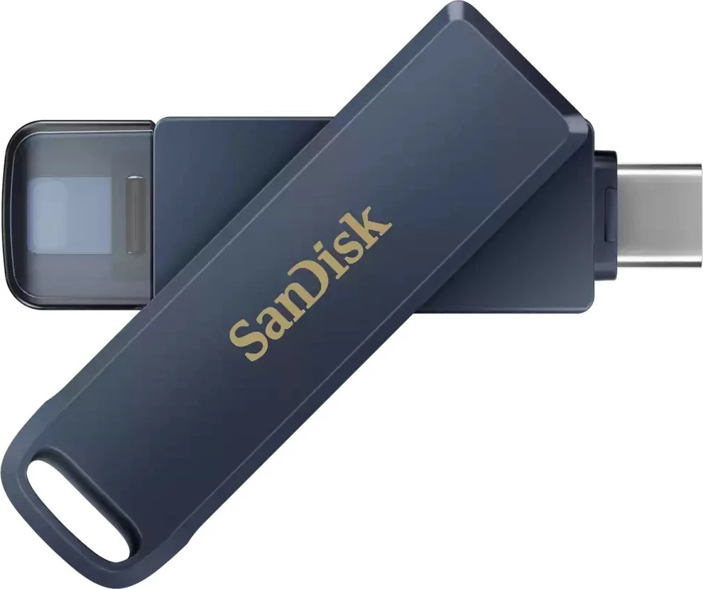 USB ključek SanDisk iXpand 256 GB, USB Type-C/Lightning, 3.2 Gen 1, moder USB ključek SanDisk iXpand 256 GB, USB Type-C/Lightning, 3.2 Gen 1, moder