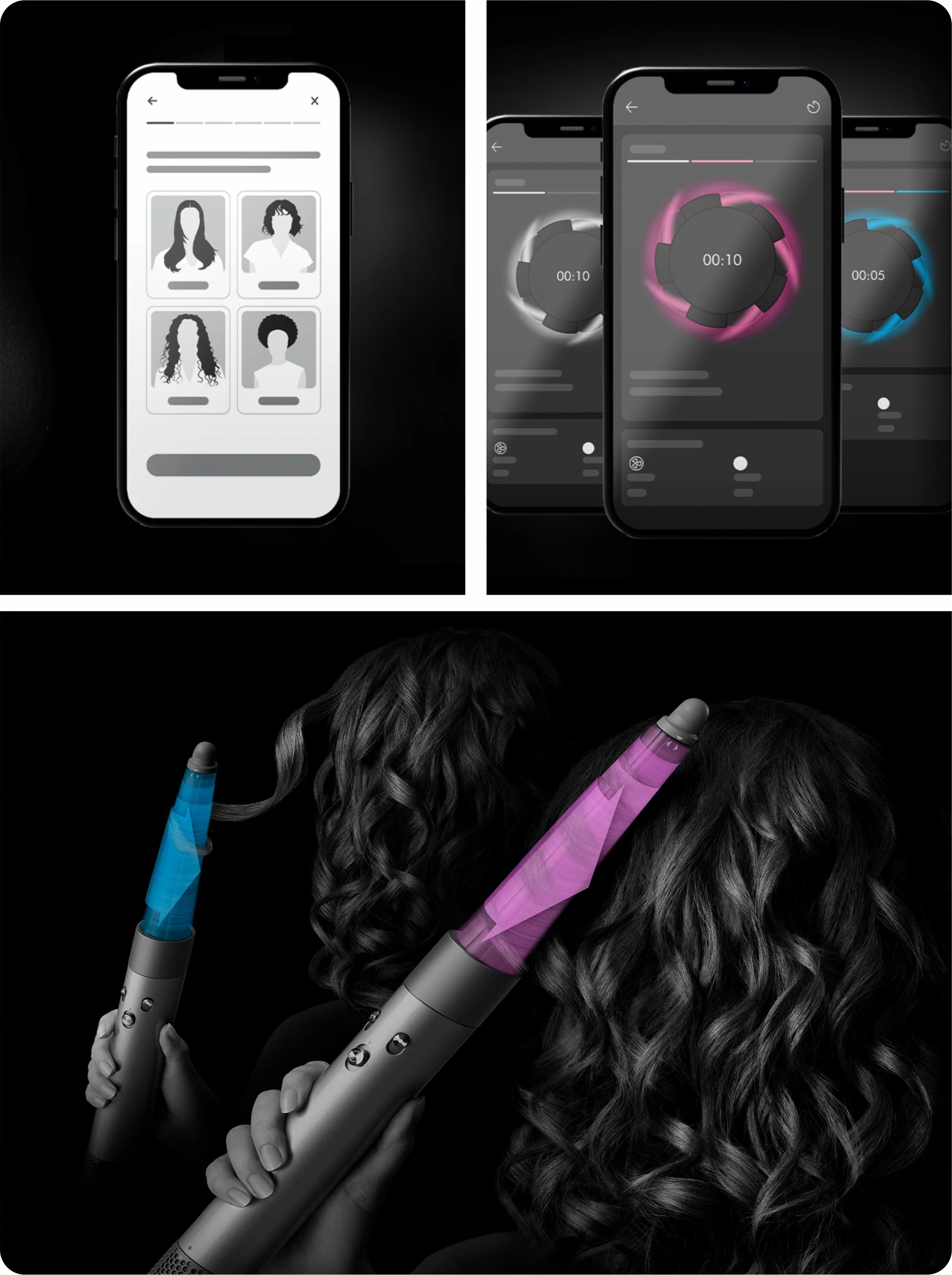 Multistyler za lase Airwrap HS08 ID Complete Long, 6 nastavkov, 1300 W, patina/topaz/zelena