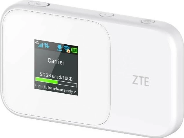 Mobilni usmerjevalnik ZTE MF986D, 4G/LTE, LCD zaslon, bel