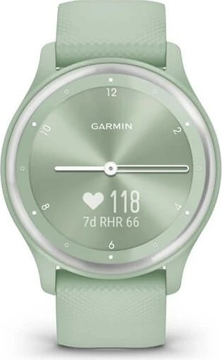 Hibridna pametna ura, OLED, GPS, Garmin vívomove Sport, mint