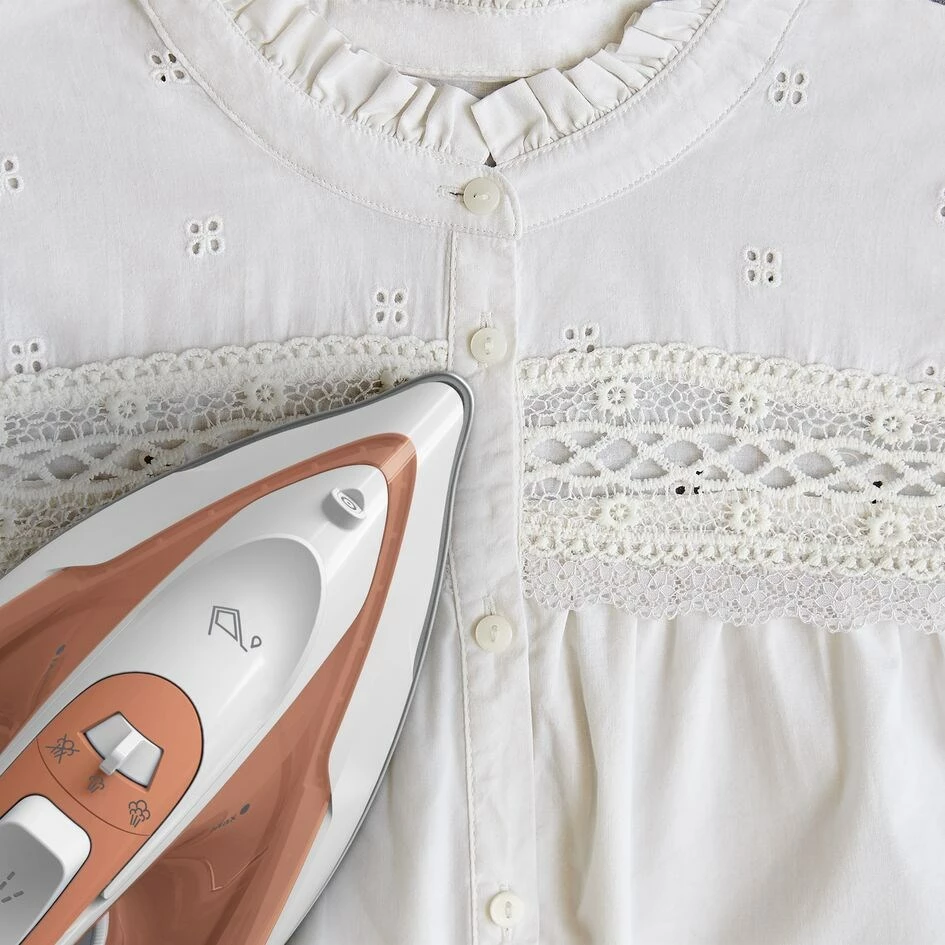 Parni/električni likalnik Tefal Virtuo 30 FV2C40E0, 2000 W, keramika, breskev/bele