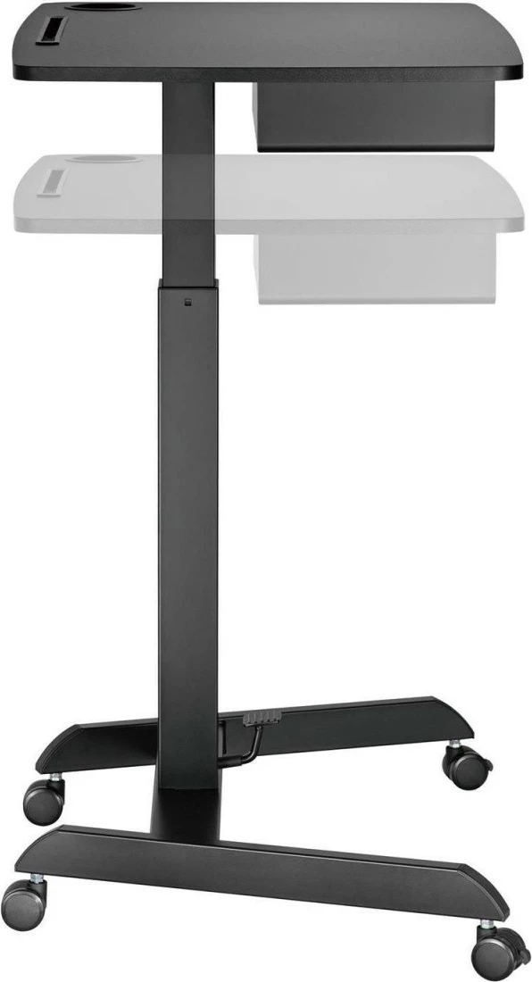 Prenosni mizni za prenosnik z nastavitvijo višine Maclean MC-903B, črn