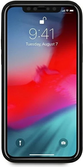 Ovitek za telefon Off Track Quilted Ferrari za iPhone 12 Pro Max, naravno usnje, črn