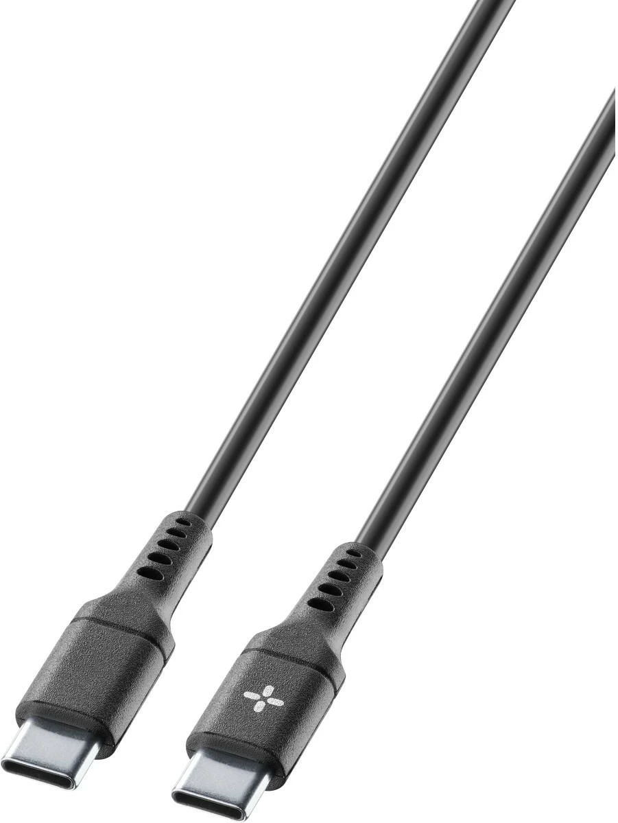 Kabel USB-C na USB-C 1 m, črn Cellularline Ploos