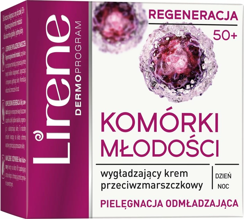 Krema proti gubam Youth Cells 50+ Lirene, za ženske, 50 ml