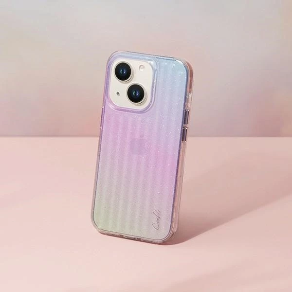 Ovitek za telefon Coehl Linear UNIQ za iPhone 14, roza in modra