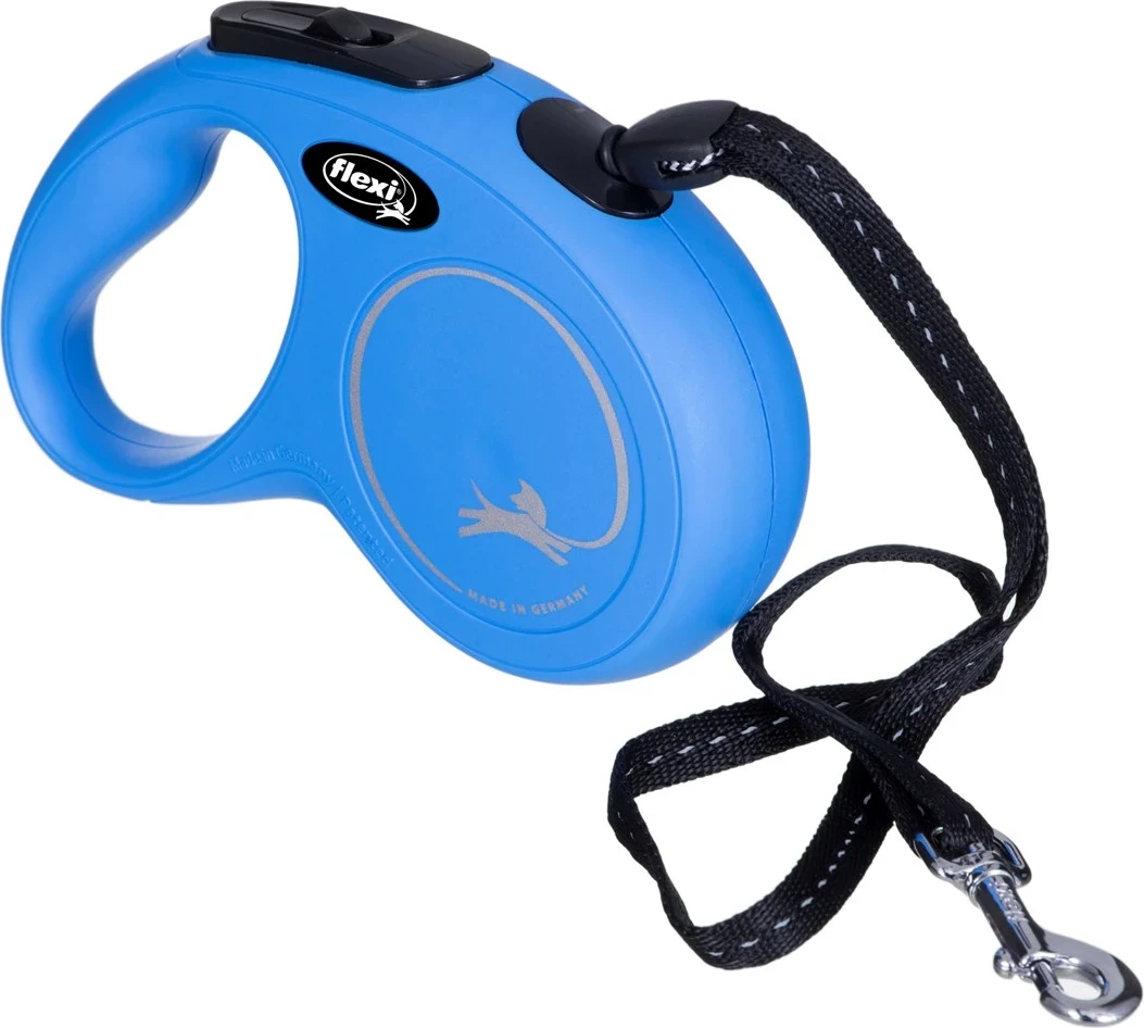 Raztegljiva povodec Flexi za psa, 5 m, modra