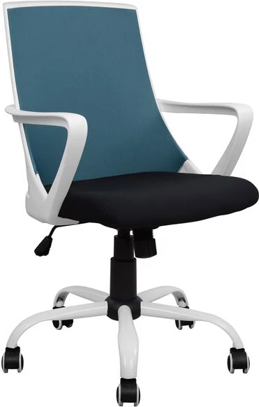 Pisarniški stol FH1053.06 Modra z mrežo in kovinsko osnovo 58x59x103 cm