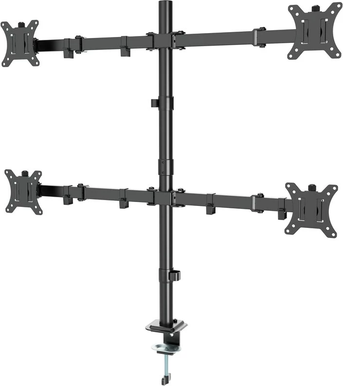 Namizni nosilec za 4 monitorje, 13–32", črn Gembird MA-D4-01