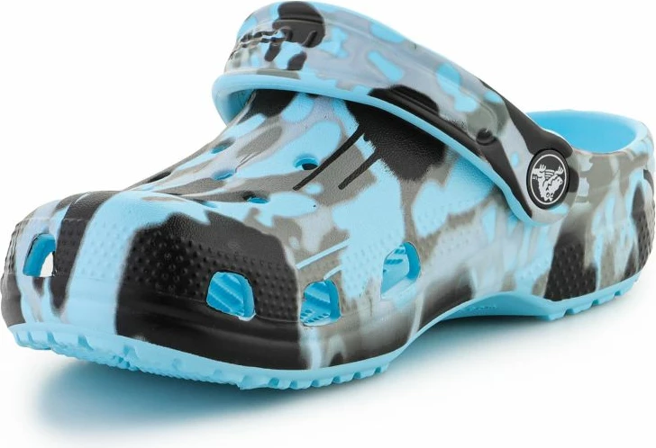 Superge za otroke Crocs Classic Spray camo Clog, temno modre