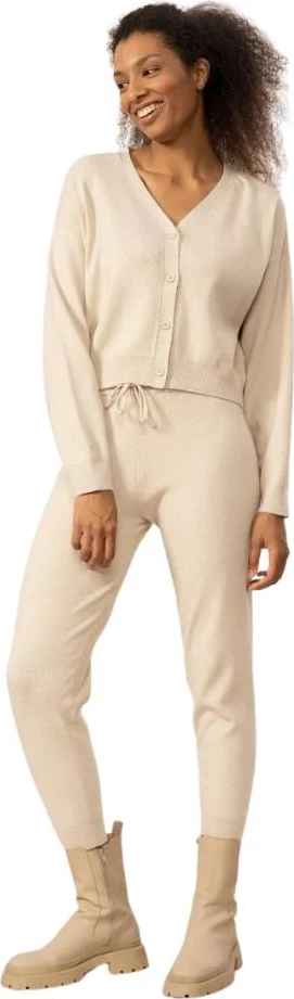 Zadrgan pulover za ženske Outhorn, bež